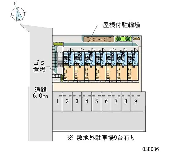 ★手数料０円★青梅市野上町４丁目 月極駐車場